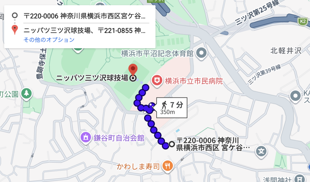 バーバー大沢アキッパ駐車場